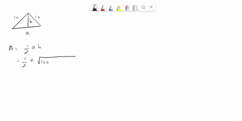find-the-maximum-area-of-an-isosceles-triangle-whose-equal-sides-are-10-mathrmcm-in-length-use-hal-4-37361