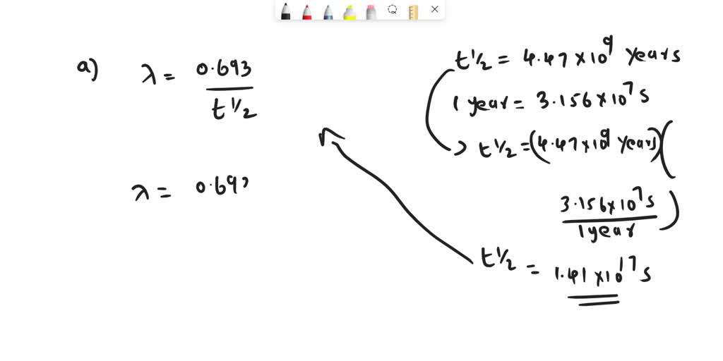 SOLVED The Common Isotope Of Uranium 238U Has A Half life Of 4 47 solved-the-common-isotope-of-uranium-238u-has-a-half-life-of-4-47