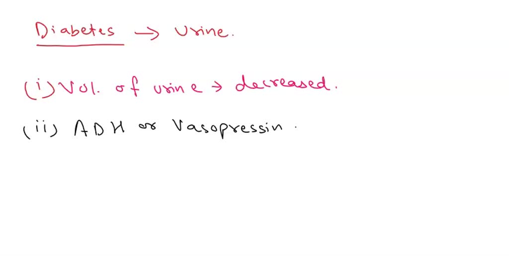SOLVED Diabetes insipidus is condition in which the individual