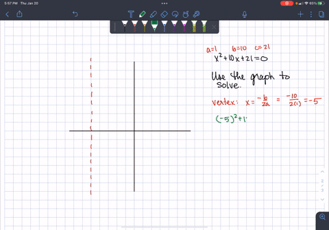 x2-10x-210-first-graph-the-associated-parabola-by-plotting-ihe-vertex-and-four-additional-points-two-on-each-side-of-the-ver-tex-then-use-the-graph-i0-give-the-solutions-to-the-equatlon-ther-70853