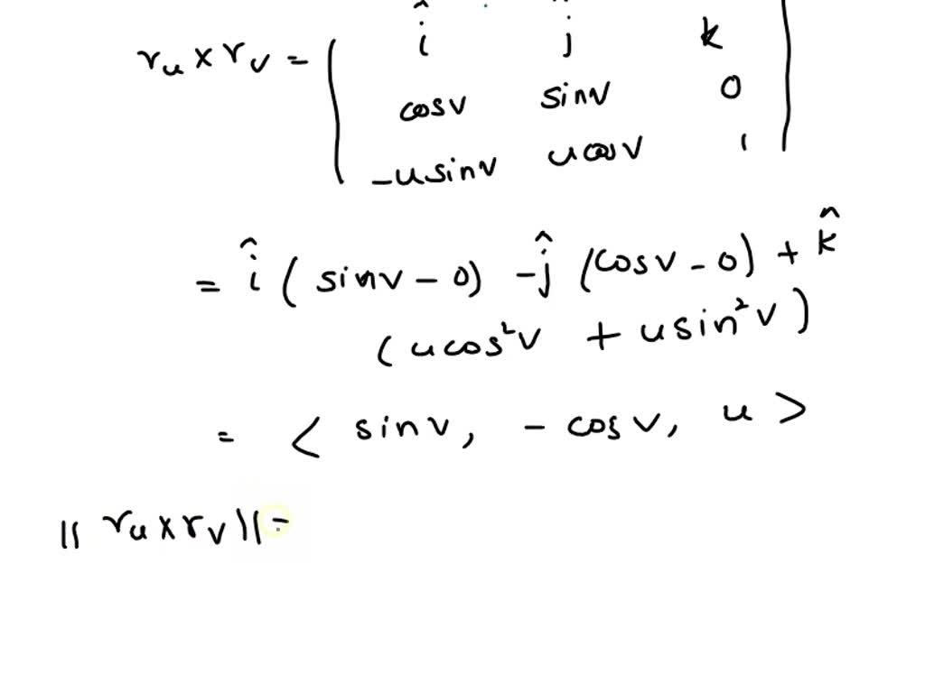 SOLVED Find the equation of the surface (helicoid) formed by a line that moves with the helix