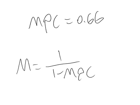 if-the-mpc-is-066-and-taxes-decrease-by-1848-holding-all-else-constant-real-gdp-will-change-by-_____-according-to-the-multiplier-effect-please-round-to-2-decimal-places-be-sure-to-include-a-negative-s
