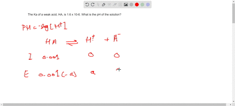the-ka-of-a-weak-acid-ha-is-16-x-10-6-what-is-the-ph-of-the-solution-75881