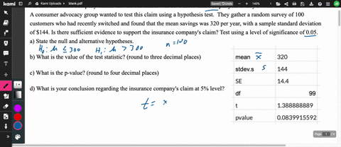 an-auto-insurance-company-claims-that-the-customers-will-save-more-than-300-per-year-if-they-switch-to-their-car-insurance-a-consumer-advocacy-group-wanted-to-test-this-claim-using-a-hypothesis-test-2