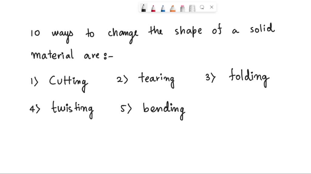 SOLVED solid materials can be change to display step what what is it