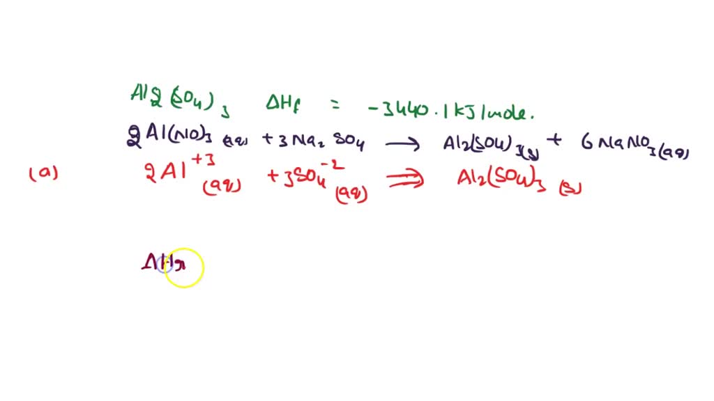 SOLVED: 1a) Find the enthalpy of solution for sodium sulfate using ...