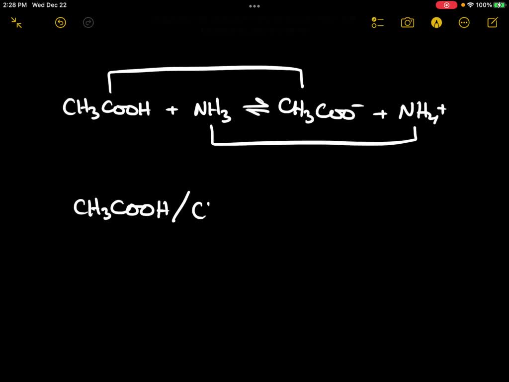 SOLVED: In the following reaction in aqueous solution; the acid ...