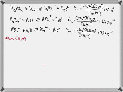 calculate-the-ph-of-a-50-m-phosphoric-acid-hzpo4-solution-and-the-equilibrium-concentrations-of-all-the-other-species-in-the-solution-hzpo4-hzpoa-hpoa-2_-and-poa-3_-7-at-25-c-kat-75-x10-3-ka-74281