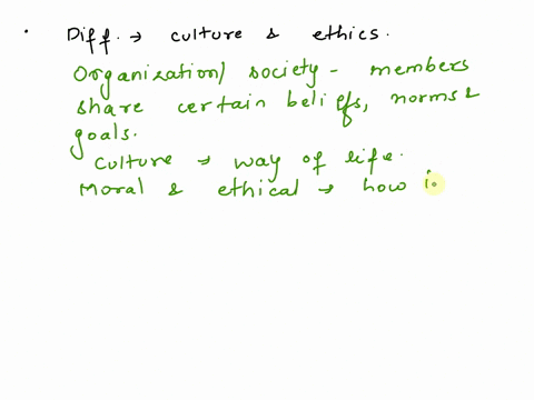 explain-in-your-own-words-the-difference-is-between-what-is-classified-as-culture-and-what-is-classified-as-ethics-in-your-answer-to-part-two-include-an-example-of-a-cultural-practice-or-bel-59055