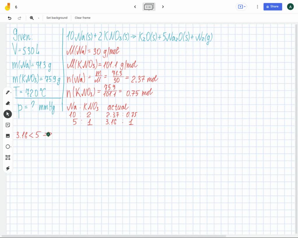 SOLVED The inflation of an automobile airbag involves several chemical