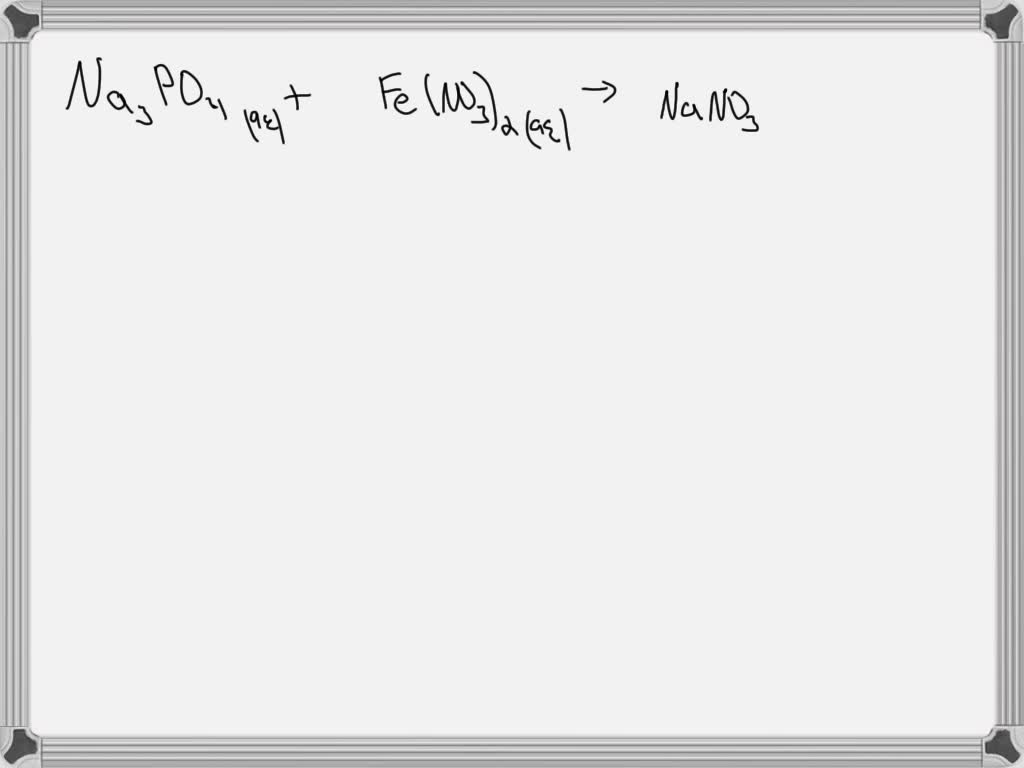 SOLVED Write the balanced molecular equation, including phases, for
