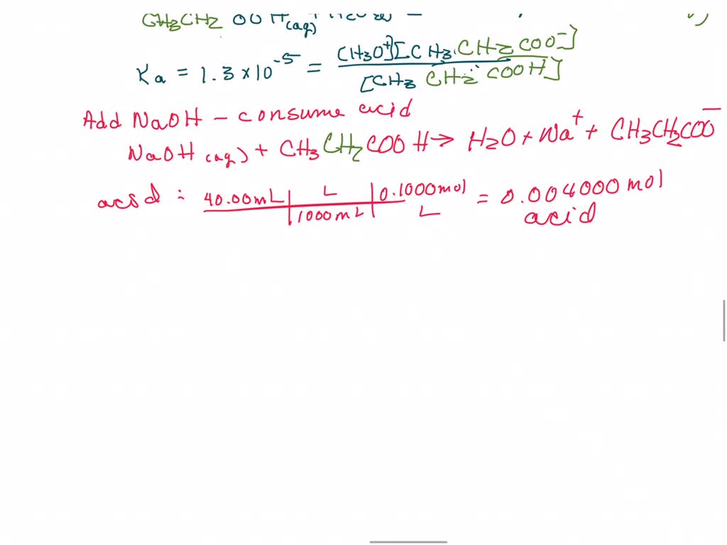 SOLVED: Calculate pH during the titration of 40.00 mL of 0.1000 mol L-1 ...