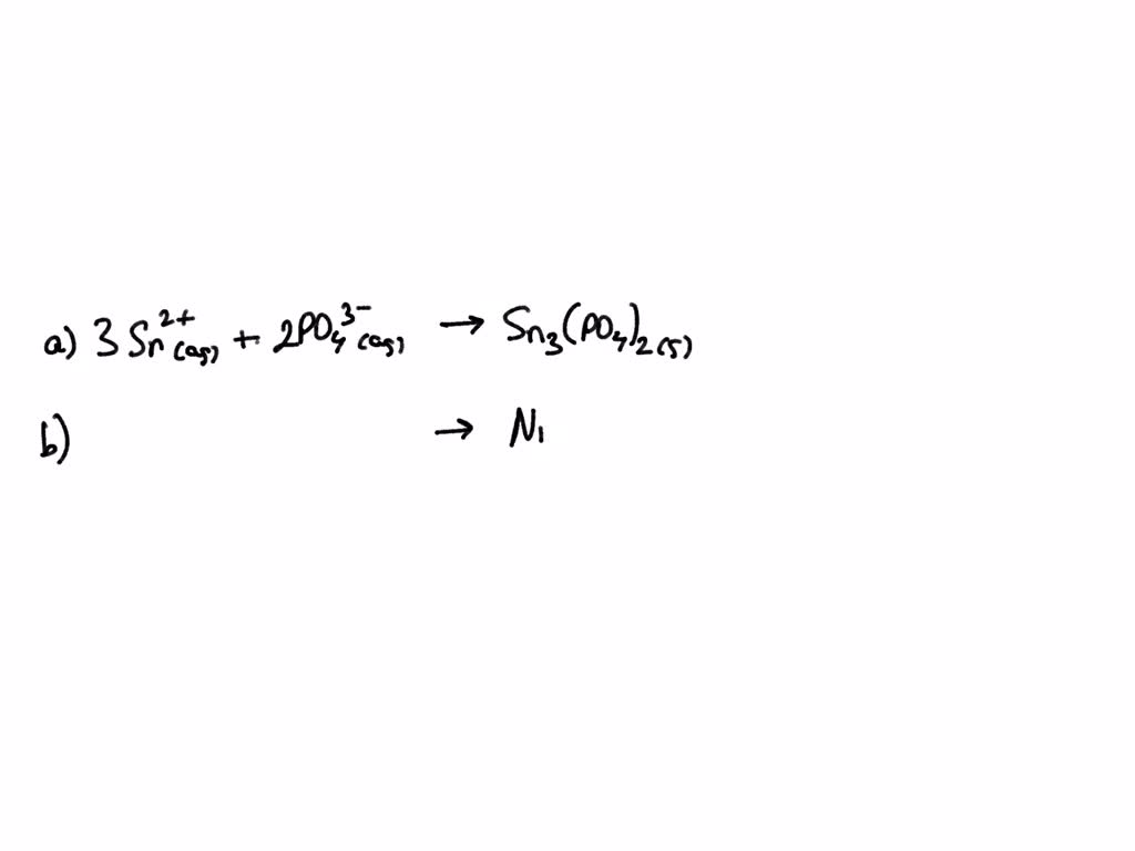 SOLVED Write the net ionic equation for each double displacement