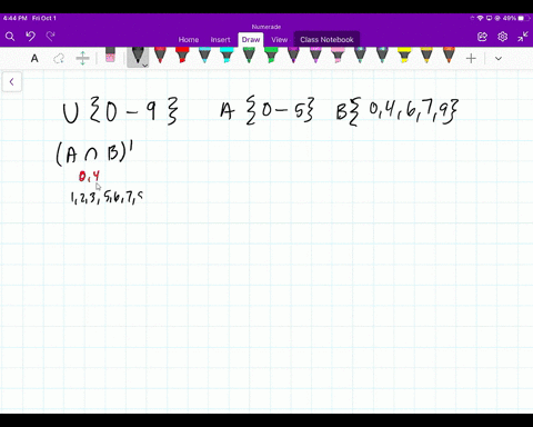 given-the-sets-u-0-1-2-3-4-5-6-7-8-9-a-0-1-2-4-5-and-b-0-4-6-7-9-use-de-morgans-laws-to-find-the-indicated-set-enter-your-answers-as-a-comma-separated-list-enter-empty-for-the-empty-set-a-b-08442