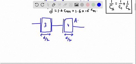 find-the-capacitance-in-pf-of-parallel-plate-capacitor-containing-two-dielectrics-with-er1-3-and-er2-4-each-comprising-one-half-the-volume-the-area-of-the-plates-is-30-cm2-and-the-distance-b-22938