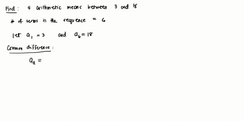 find-four-arithmetic-means-between-3-and-18-78487