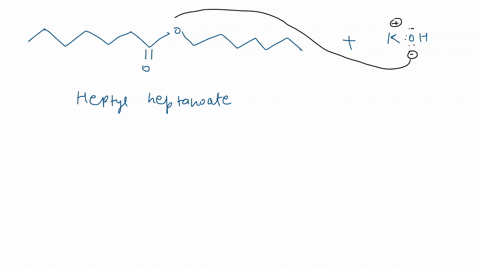 write-the-reaction-for-the-saponification-of-heptyl-heptanoate-with-potassium-hydroxide-42783