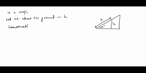 a-ball-rolls-along-a-smooth-horizontal-floor-at-10-ms-then-starts-up-a-20-ramp-how-high-does-it-go-before-rolling-back-down-16384