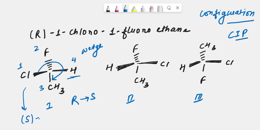 SOLVED: Which structure represents (R)-1-chloro-1-fluoroethane? CHg a[h ...