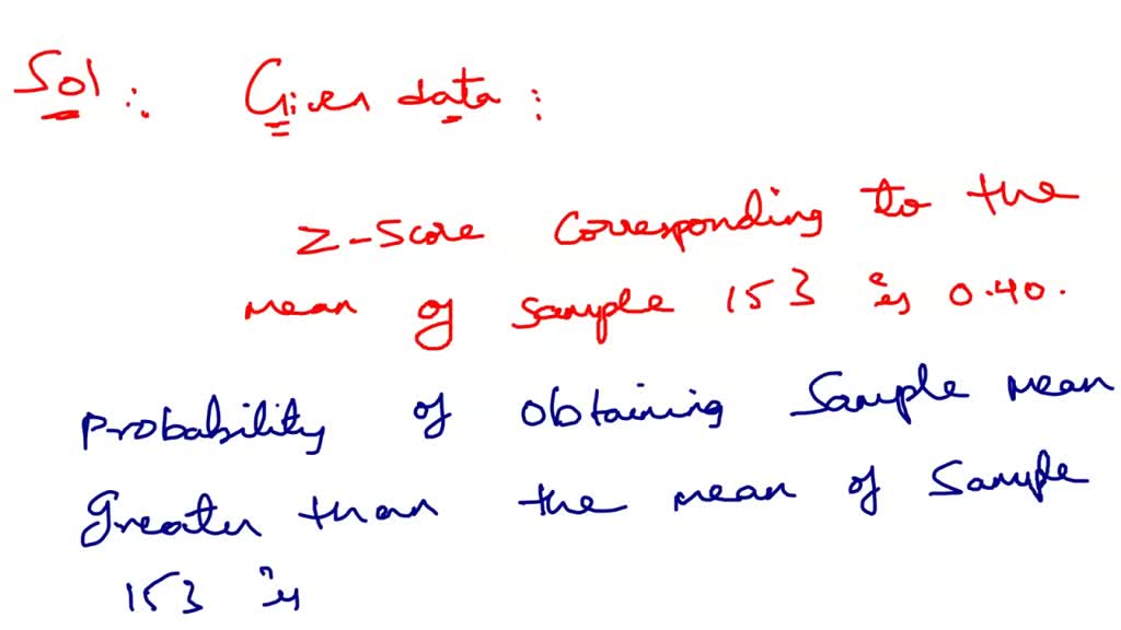 Draw Repeated Sample Statistics SOLVED: Standar Norma: Distribution Mean 0.0 Standar Deviation 1.0 The ...