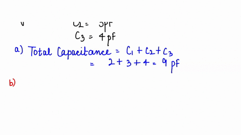 three-capacitors-of-capacitances-2-pf-3-pf-and-4pf-are-connected-in-parallel-a-what-is-the-total-capacitance-of-the-combination-b-determine-the-charge-on-each-capacitor-if-the-combination-is-connected