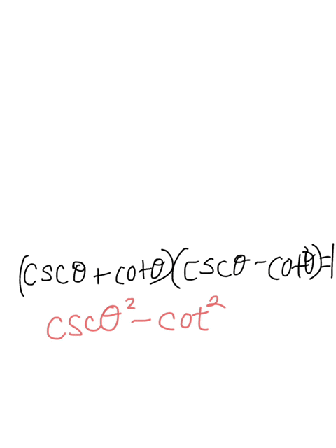 establish-the-identity-csc-0-cot-o-csc-0-cot-0-1-multiply-and-write-the-left-side-expression-as-the-difference-of-two-squares-03304