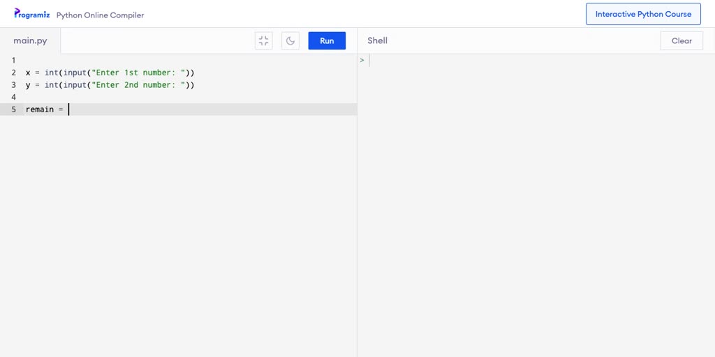 SOLVED: write an algorithm to accept two numbers divide the first ...