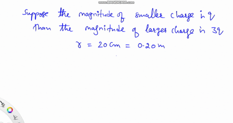 two-charges-one-thrice-as-large-as-the-other-are-located-20-cm-apart-and-experience-a-repulsive-force-of-70-n-what-is-the-magnitude-of-the-smaller-charge