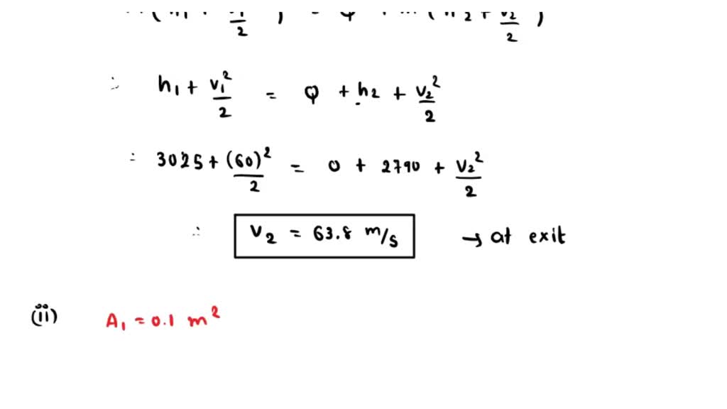 SOLVED 'Q3; A nozzle is a device for increasing the velocity of a