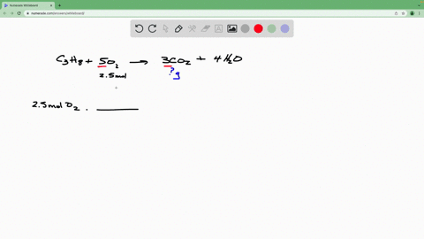 2-the-combustion-of-propane-c3hg-in-the-presence-of-excess-oxygen-yields-co2-and-h20-as-shown-by-the-equation-below-czhg-g-5-02-g-5-3co2-g-4-hzo-g-how-many-grams-of-co2-are-produced-when-25-25245