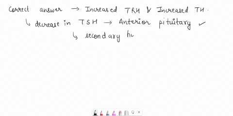 trauma-to-the-anterior-pituitary-caused-secondary-hyposecretion-of-thyroid-stimulating-hormone-tsh-what-would-you-expect-to-happen-to-the-levels-of-thyroid-releasing-hormone-trh-and-thyroid-79097