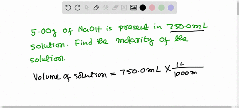 what-is-the-molarity-of-500-g-of-naoh-in-7500-ml-of-solution-18413