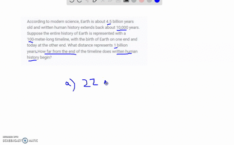 according-to-modern-science-earth-is-about-45-billion-years-old-and-written-human-history-extends-back-about-10000-years-suppose-the-entire-history-of-earth-is-represented-with-a-100-meter-l-91167