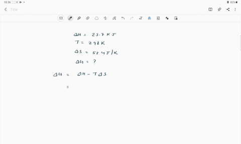 a-certain-reaction-has-delta-h-237-kj-and-delta-s-524-jk-calculate-delta-g-for-the-reaction-at-298-k-07414