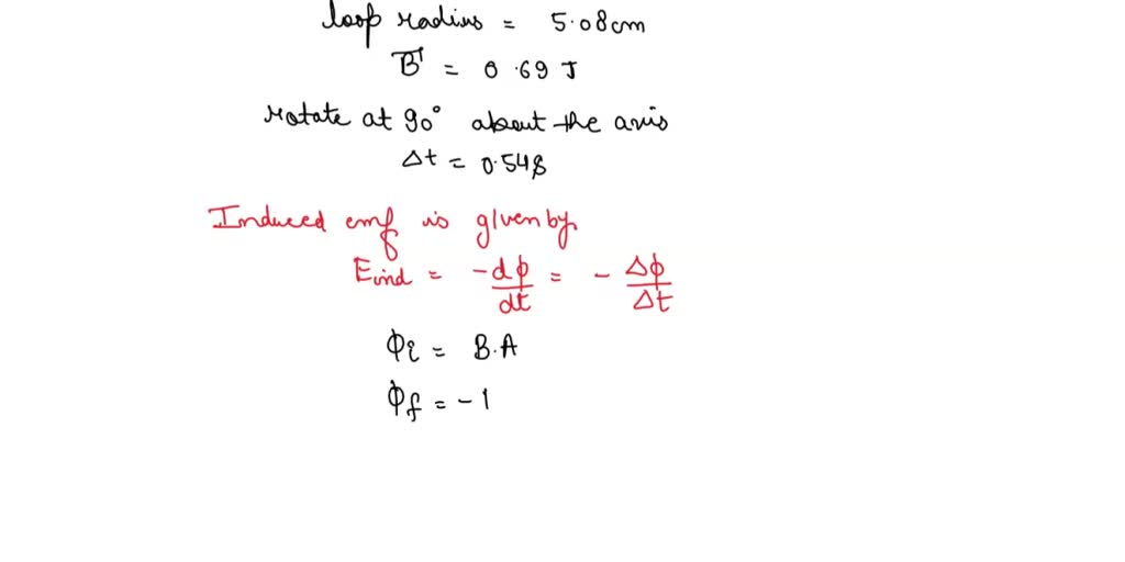 SOLVED: A circular conducting loop with radius 5.08 cm is placed in a ...