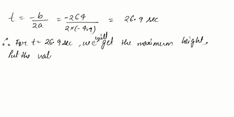the-height-in-meters-of-bullet-fired-in-the-air-vertically-from-ground-level-with-an-initial-velocity-264-ms-is-st-4912-264t-find-the-bullets-maximum-velocity-and-maximum-height-maximum-velo-36269