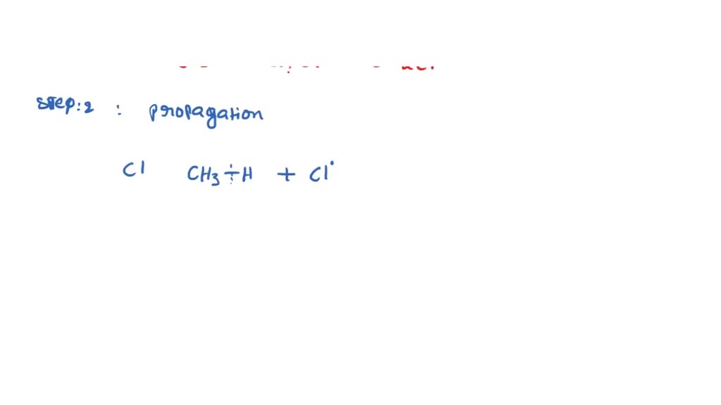 SOLVED Methane reacts with chlorine in the presence of ultraviolet