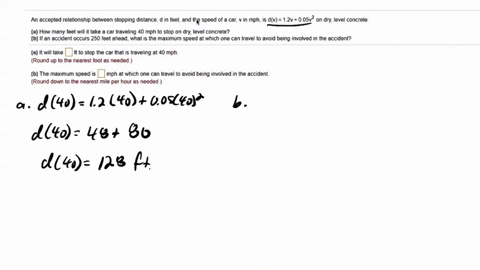an-accepted-relationship-between-stopping-distance-in-feet-and-he-speed-of-car-in-mph-dv-zv-005v2-on-dry-level-concrete_-ia-how-many-feet-will-take-car-traveling-40-mph-stop-on-dry-leve-conc-49917