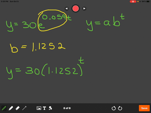 write-the-exponential-function-y-30ec-059t-in-the-form-y-ab-find-b-accurate-to-four-decimal-places-if-t-is-measured-in-years-give-the-percent-annual-growth-o-decay-rate-and-the-continuous-pe-38968