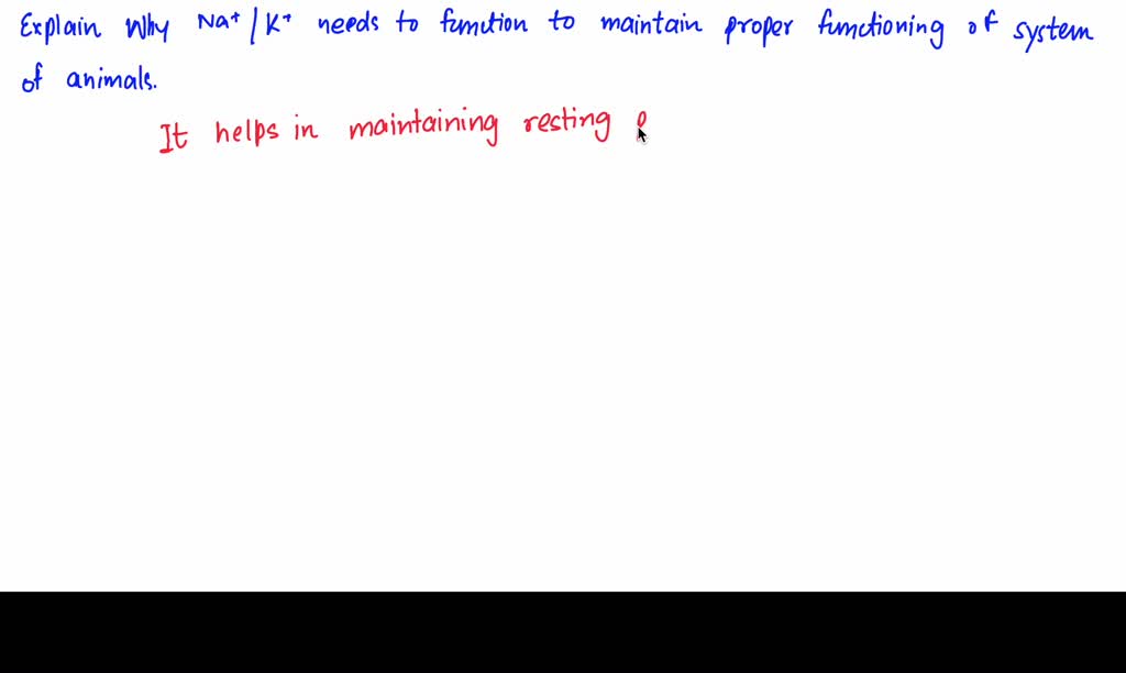 SOLVED Low temperature tended to increase the levels of gill Na+/K+