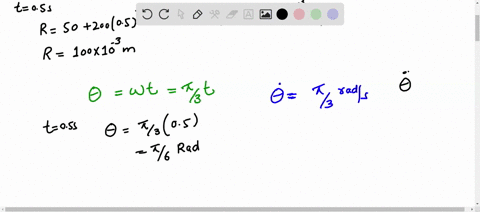 the-disk-a-rotates-about-the-vertical-z-axis-with-a-constant-speed-omegadotthetapi-3-mathrmrad-mathr-40928
