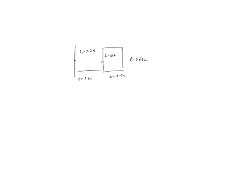 in-the-figure-below-the-current-in-the-long-straight-wire-is-i-720-and-the-wire-lies-in-the-plane-of-the-rectangular-loop_-which-carries-current-iz-100-a_-the-dimensions-in-the-figure-are-01-45017