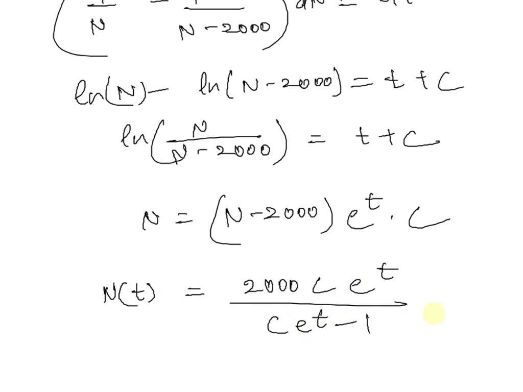 SOLVED The number N(t) of supermarkets throughout the country that are using a computerized