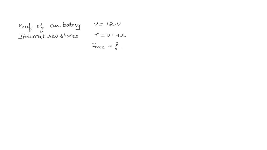 SOLVED: The storage battery of a car has an emf of 12V . If the ...