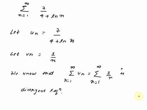 determine-if-the-series-converges-or-diverges-give-a-reason-for-your-answer-c-4-in-n-n-does-the-series-converge-or-diverge-c-oa-the-limit-comparison-test-with-n-shows-that-the-series-converg-40637