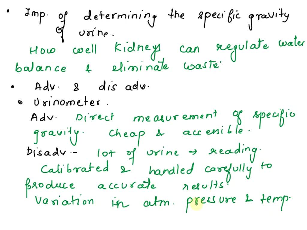 SOLVED 1. What is the importance of determining the specific gravity