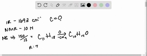 click-the-draw-structure-button-to-launch-the-drawing-utility-an-unknown-compound-d-exhibits-a-strong-absorption-in-its-ir-spectrum-at-1692-cm-1-the-mass-spectrum-of-d-shows-a-molecular-ion-51387