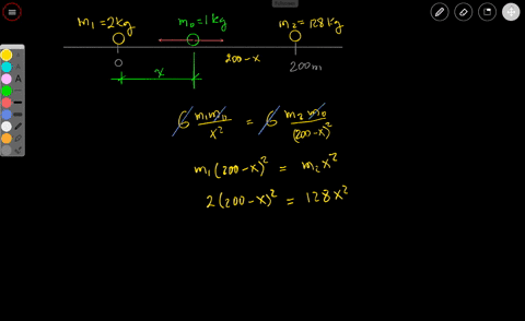 problem-3-a-particle-with-mass-mp2-kg-is-located-at-x-0-while-a-particle-with-mass-mz-128-kg-is-located-at-x200-m-along-the-x-axis-somewhere-between-them-is-point-where-the-gravitational-for-64277
