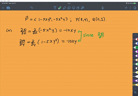 11-2-points-details-larcalc11-15r051_-consider-the-following-fx-y-1-sxy2i-sx2yj-p8-4-q0-1-a-show-that-dr-is-independent-of-path-an-dx-am-dy-b-calculate-the-work-done-by-the-force-field-f-on-07482
