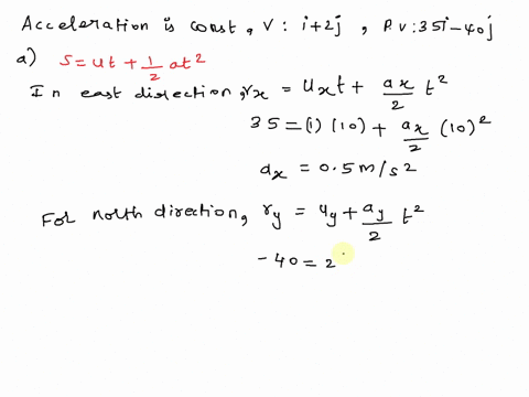 a-boat-is-moving-on-a-large-lake-attime-0-the-boat-is-at-the-fixed-point-o0-and-has-velocity-i-2j-m-where-and-are-the-unit-vectors-due-east-and-due-north-respectively-allter-0-seconds-the-bo-36735
